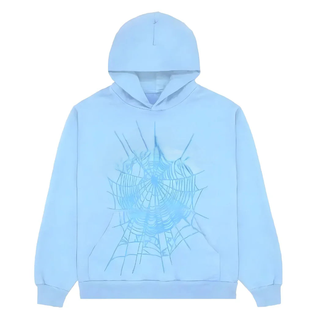 Sky blue sp5der hoodie
